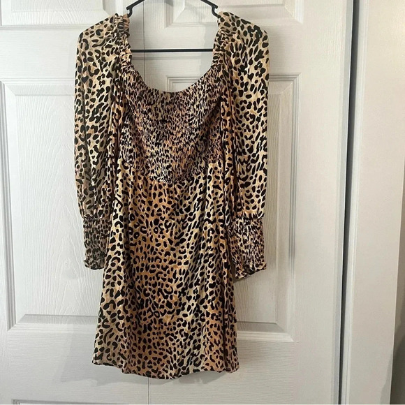 Faithfull the brand Malini Midi Dress Giorgio Animal Size 2 - Picture 5 of 6